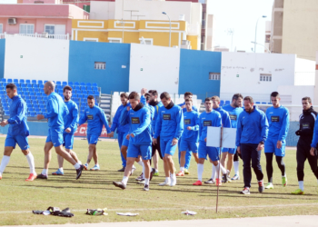 fotosmelilla 2015 02 28 UD Melilla Entrenamiento 27 2 15 Sánchez y Sufian trabajan al margen